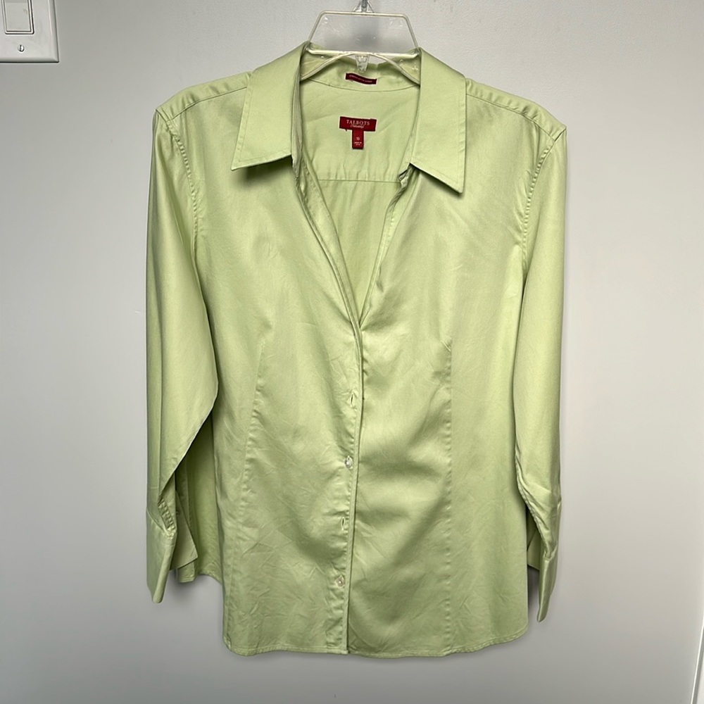 Talbots elegant 3/4 sleeve dress shirt, Sz 18, EUC